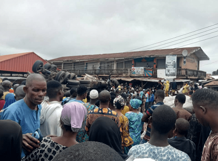 Many Feared Dead, Others Injured As Tanker Rams Into Ibadan Market-Crystal News