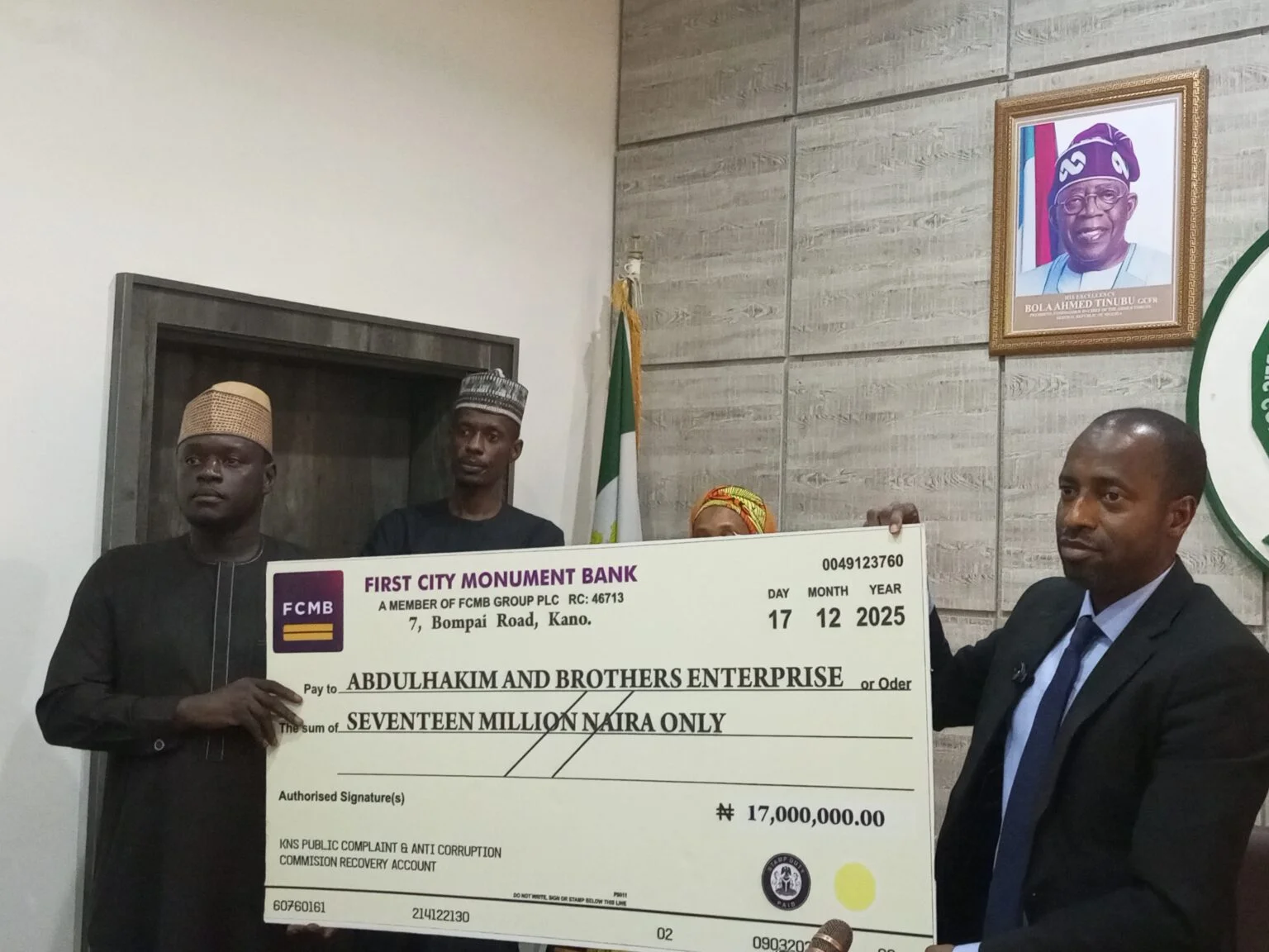 Kano PCACC distributes N40 million in recovered funds to beneficiaries,